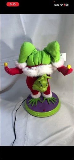 Gemmy 2000 Handstanding Grinch (2nd Gen?) (Broken) EBay Listing Video