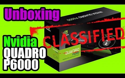NVIDIA（英伟达）Quadro P6000开箱 强无敌核弹