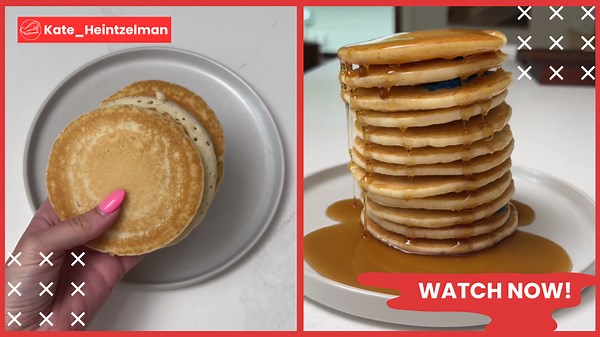 Perfect pancake with fluffy sweet layers