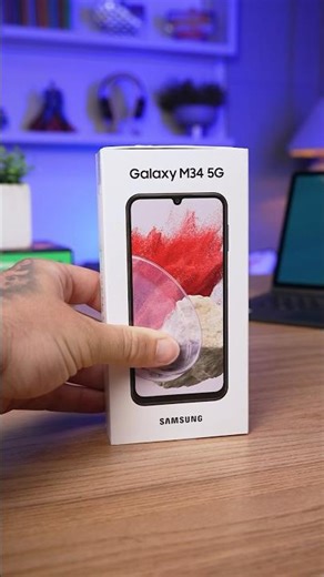 Novo Galaxy M34 5G em mãos galera!! Bateria de 6.000mAh e tela de 120Hz!! Em breve review completo!!