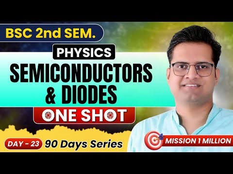 Semiconductors & Diodes!B.Sc 2nd Semester Physics One Shot!Be DKDian