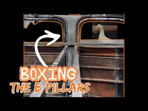 1945 Chevy Custom Crew Cab Build - adding strength to the B Pillars