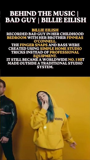 Behind The Music | Bad Guy | Billie Eilish