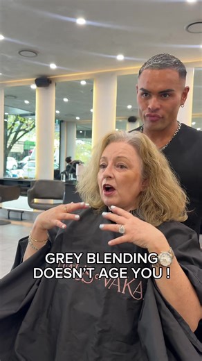 Stunning Grey Blending Hair Transformation