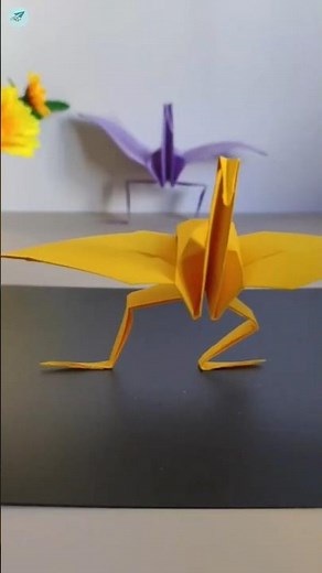 I Made a Paper Crane That DANCES! 😱🪽 #shorts