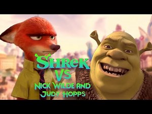 Shrek Fights Nick Wilde and Judy Hopps (F**king Furry)