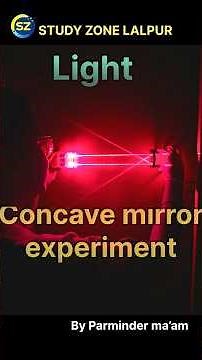 Converging Action of Concave Mirror Experiment | Class 10 Light Chapter | Easy Explanation