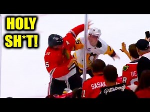 Connor Murphy Noel Acciari Fight Scrap | Chicago Blackhawks vs Pittsburgh Penguins 2025 Highlights