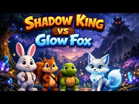 Shadow King vs The Glow Fox | Magical Forest Adventure for Kids