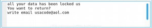 usacode@aol.com .USA file extension ransomware (Restore .USA files)
