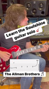 1K views · 27 reactions | Learn the intro guitar solo of “soulshine” by Allman Brothers Band with this guitar lesson tutorial #guitar #guitarist #guitarplayer #guitarlessons #guitarplayer #guitarsolo #guitartabs #guitarlesson #musictheory #guitarteacher #guitaristsofinstagram #guitarteacher #guitarhero #guitarra #shredguitar #guitarscales #rockguitar #guitarlessons #guitartip #guitartips | LVL UP GTR | Facebook