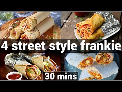 4 mumbai street style frankie recipes with frankie masala | street style kathi roll with masala
