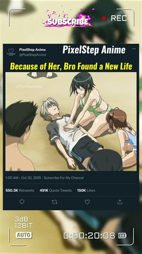 Because of Her, Bro Found a New Life😱💖||#anime #animeedit