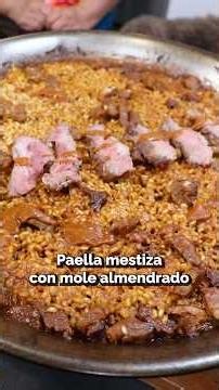 🔥 ARROZ SECO DE PRESA IBÉRICA CON MOLE ALMENDRADO 🔥 #recetas #cocinacasera #mexico