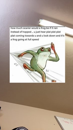 Humorous Frog Animation: A Jumping Surprise