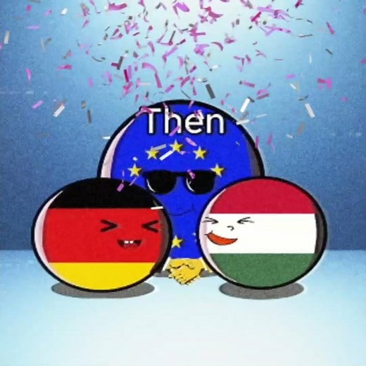 Then and now P10 #countryballs #germany #hungary #cambodia #thailand #türkiye #relationship
