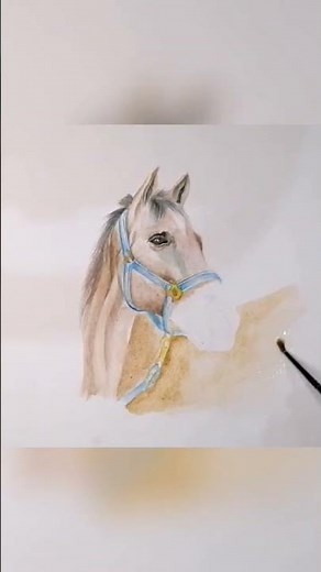 How to Paint a Realistic Horse (Watercolor Painting Guide)
