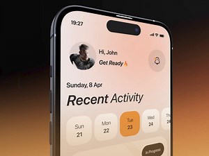 Sport application mobile UI design