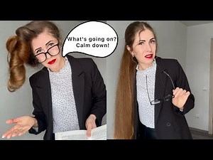 Teacher with long hair. PART 2 (SELLFY)