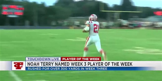 Noah Terry voted week three player of the week