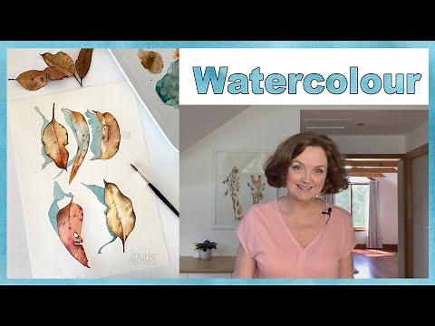 Watercolour Leaves Study // Wet on Wet and Other Techniques Demonstrated 🍂