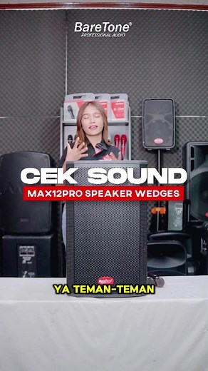 Cek Sound Speaket Wedges 12inch MAX12PRO ✨🤩 #ceksound #sound #system #soundsystem #wedges #speaker #active