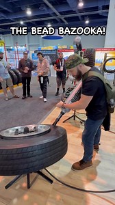 8.5M views · 134K reactions | I got to test out the #BeadBazooka made by Gaither Tool Co. This one works a bit different than your traditional bead seater. They are a small family owned business which is who I love to support the most! #mechanic #automotive #sema #toolsofthetrade #autorepair | BluecollarKyle | Facebook