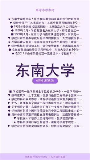 东南大学：硬核升学就业数据流出，实力证明一切