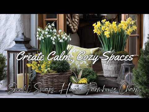 Elegant Spring Farmhouse Decorating Ideas Cozy: Rustic & Naturally Beautiful