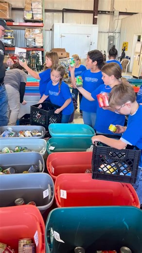 Kid volunteers = pure joy! They work hard, donate food, and fill our pantry/warehouse with heart and energy. We love every minute with them!💙 | Brunswick Family Assistance