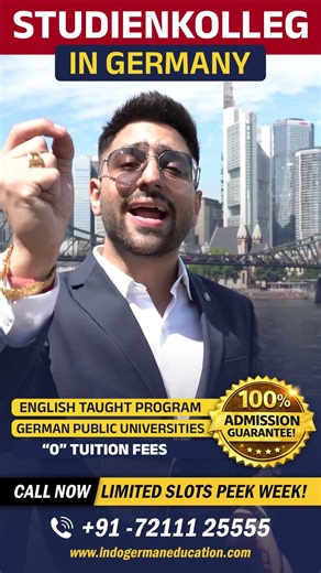 Studienkolleg in Germany 2026English‑Taught Foundation Year for Indian Students (No German Bachelor)