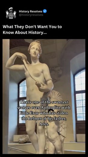 History | Ancient History on Instagram: "Aphrodite, the Greek goddess of love, beauty, desire, and the generative power of life, held a central place in ancient Greek religion, and her worship blended sensuality, civic devotion, and deep symbolism; believed to have risen from the sea foam near Cyprus, she was honored through lavish festivals, ornate temples, and rituals that emphasized both personal and communal harmony. Greeks worshipped her in major sanctuaries such as those at Corinth, Cyther