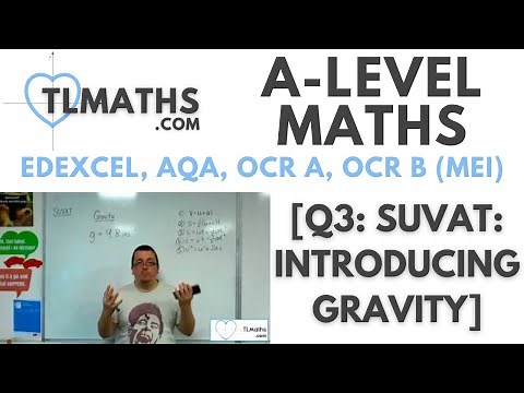 A-Level Maths: Q3-08 [SUVAT: Introducing Gravity]
