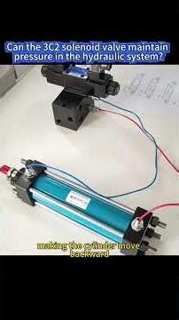 Can the 3C2 solenoid valve maintain pressure in the hydraulic system？#valve #hydraulic #machine