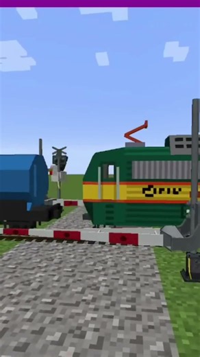 czech railroad crossing in minecraft