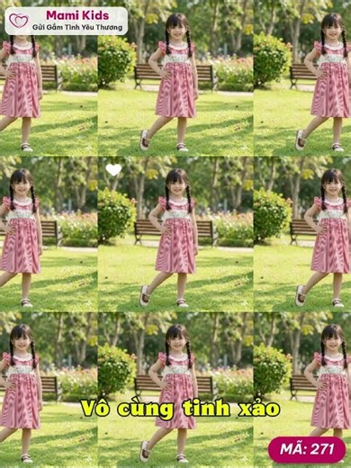 Váy Bé Gái Ngọt Ngào Như Vườn Hoa Của Con - Mẫu 271 | Mami Kids