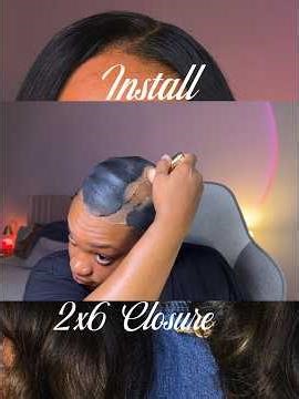2x6 Closure install ! #quickweave #closureinstall #quickweavetutorial #2x6closure