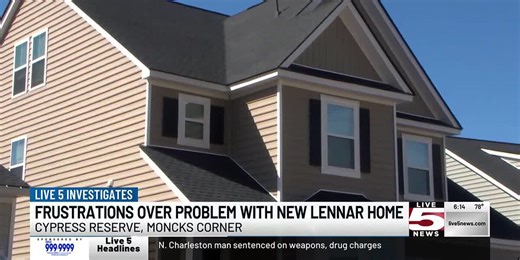 VIDEO: Family frustrated over problem with new Lennar home in Moncks Corner