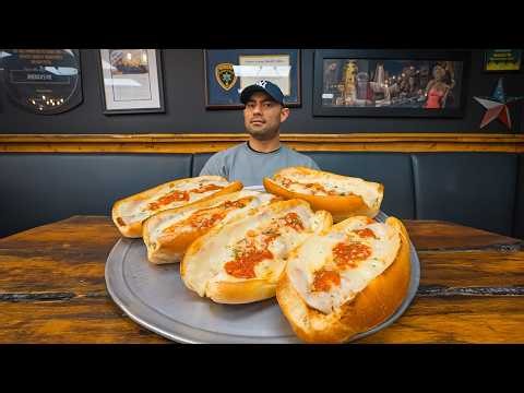 Only 1,492 Seconds to Finish 5 Giant Parmesan Sandwiches! (Undefeated Pro Challenge)