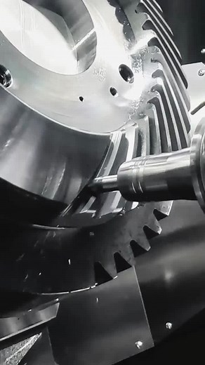 Machining a BIG Gear with Tapered End Mill | CNC Machine Video