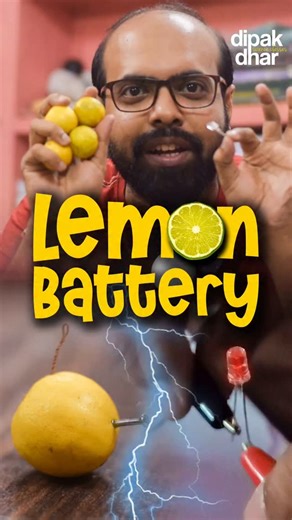1.6K views · 30 reactions | Lemon‍Battery磌LEDLighting Home Experiment. #experiment #physics #electrical #lemon #schoolproject #ncert #icse #reel | Dipak Sir Science Classes | Facebook