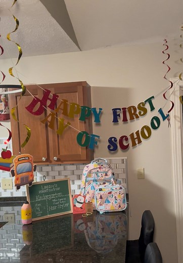 My Daughter's First Day of Kindergarten