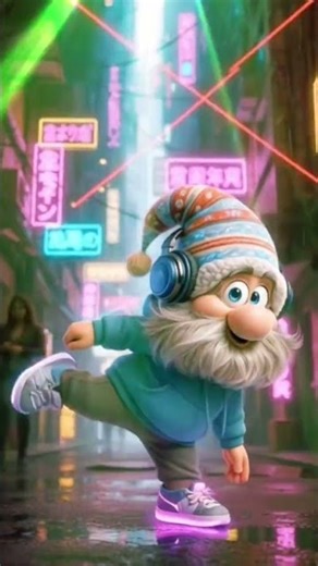 are you weak?😀 the gnome lights up🔥#dance #remix #topdancemusic