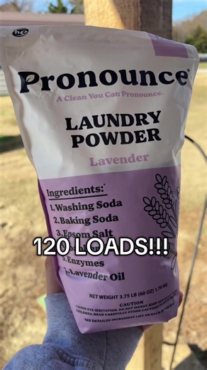 pronounce laundry powder in the lavender scent #pronounce #laundry