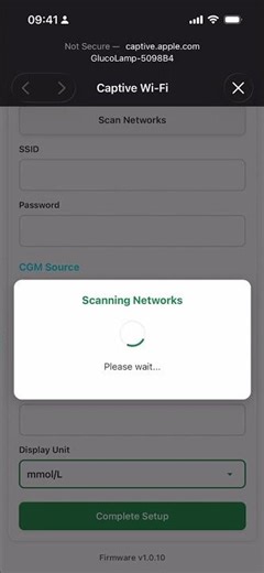 Glucolamp dexcom setup