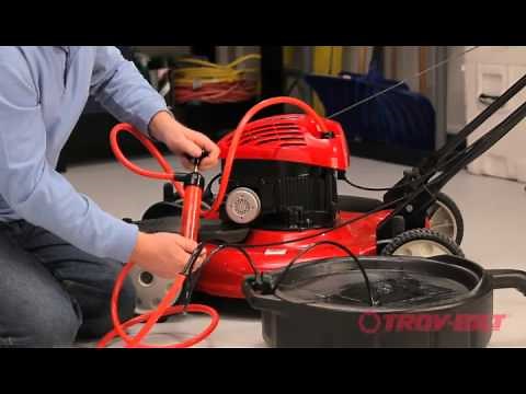 How to change the oil | Troy-Bilt walk-behind lawn mower