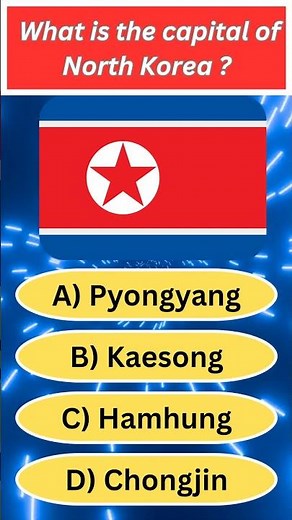 🇰🇵 North Korea Capital: Pyongyang 🇰🇵
