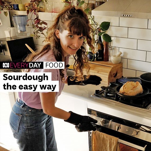253K views · 2.7K reactions | 'Backwards Bread' is a brilliant way to bake your own sourdough at home. Devised by bread enthusiast Mary Grace and cookbook writer Jessica Prescott, this technique involves simply mixing your ingredients together, leaving it for the night, and then baking it the next morning. That’s it! | ABC Australia | Facebook