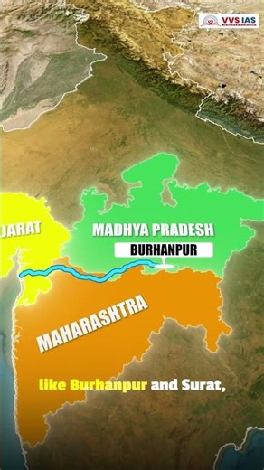 TAPTI RIVER‪@VVSIASACADEMY‬ #upsc #taptiriver #river
