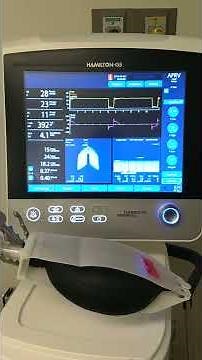 APRV Hamilton G5 on test lung video 2